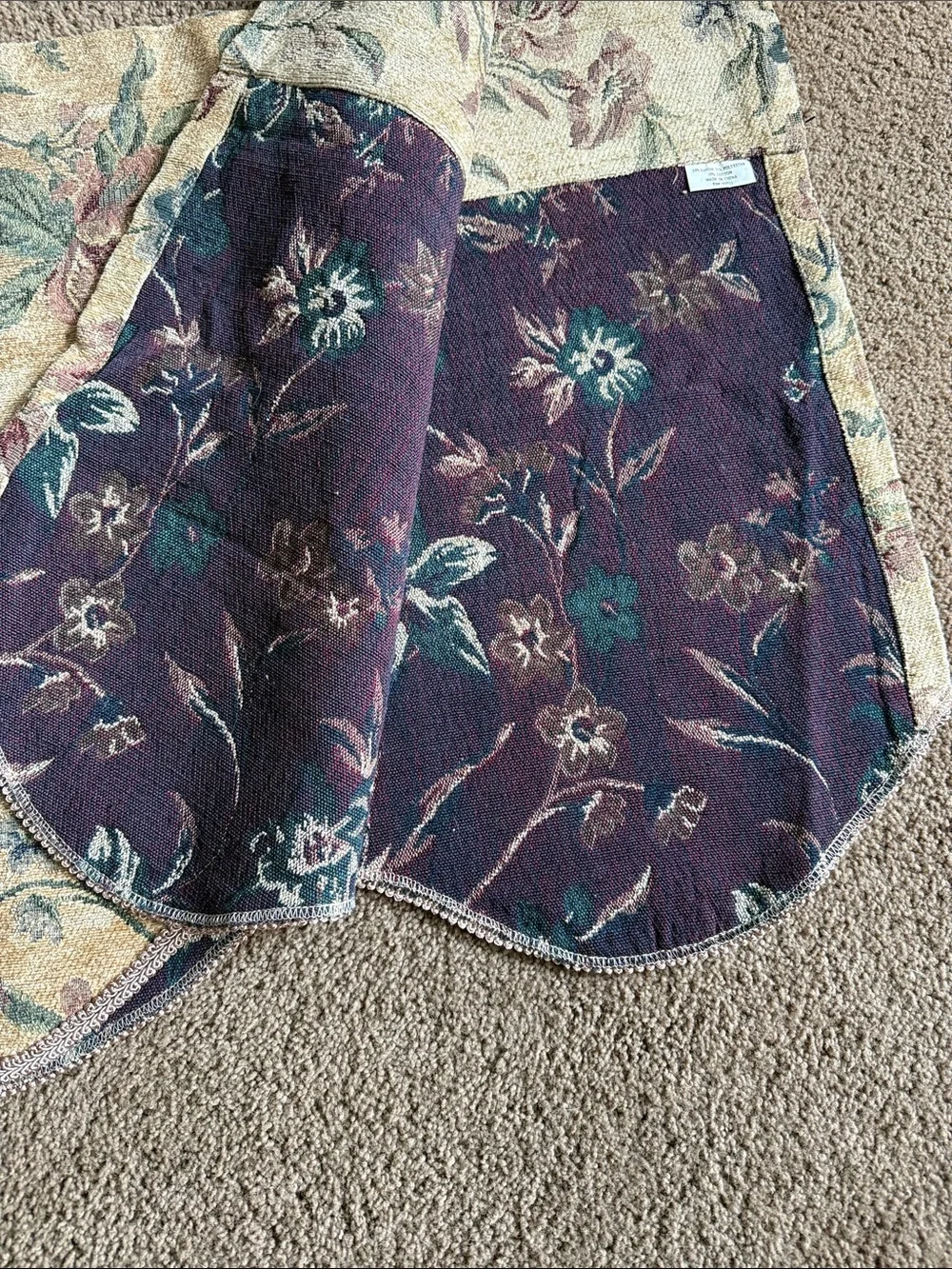 Set of 3 Waverly 52” Valances.  EUC